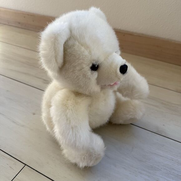 Vintage Mervyn’s Playful Pals Puppet White Puppy Dog Or Polar Bear - Picture 8 of 11